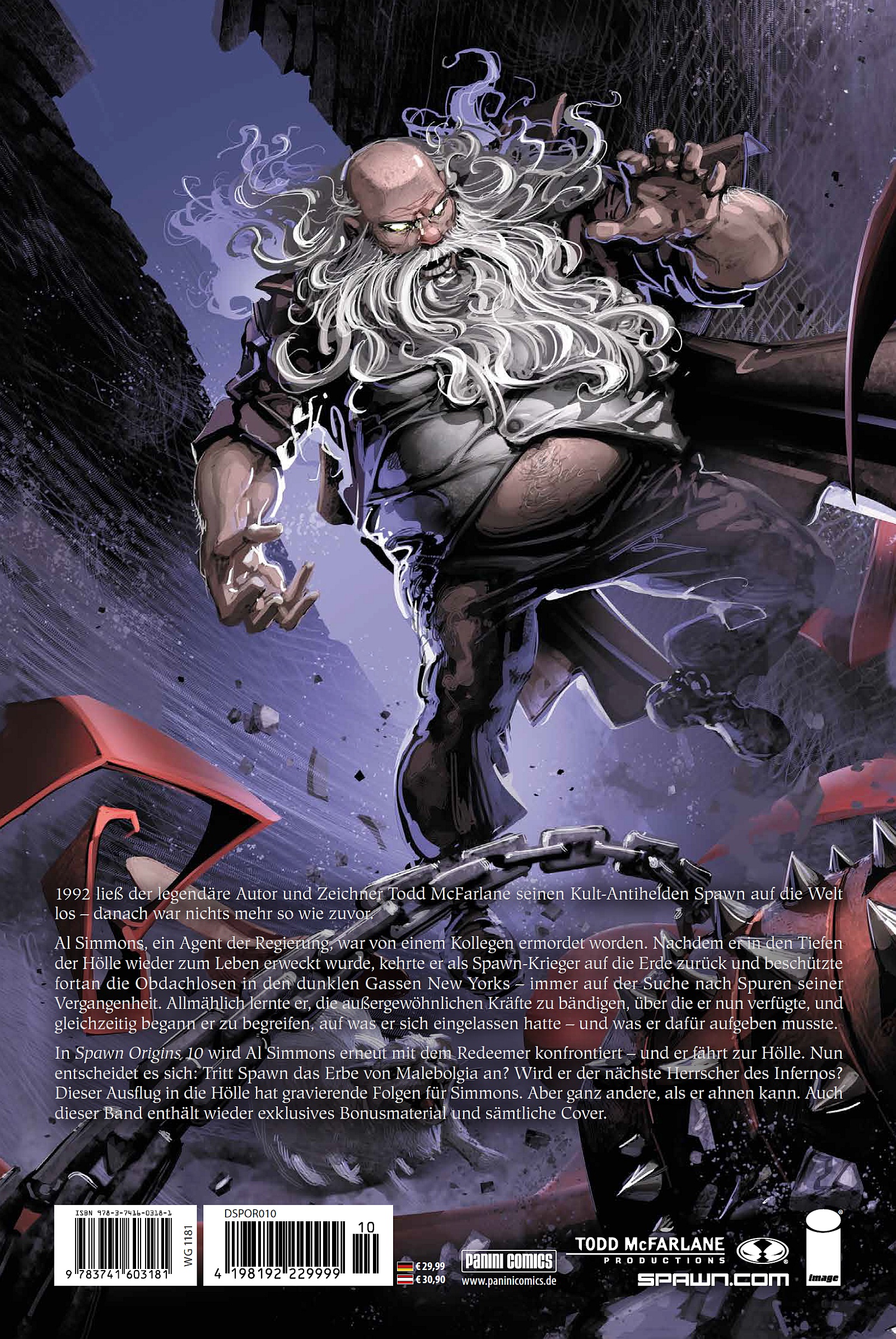 Rückseitencover Spawn Origins Collection