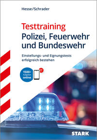 Vorderes Coverbild STARK Testtraining - Polizei, Feuerwehr und Bundeswehr - Einstellungstest