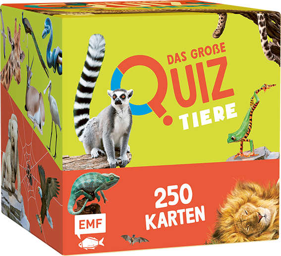 Anderes Coverbild Kartenbox: Das große Quiz – Tiere