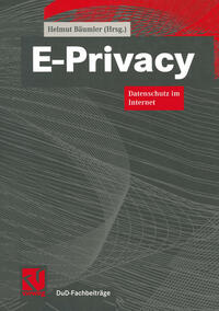 Vorderes Coverbild E-Privacy