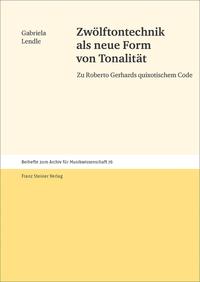 Vorderes Coverbild Zwölftontechnik als neue Form von Tonalität