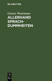 Vorderes Coverbild Allerhand Sprachdummheiten