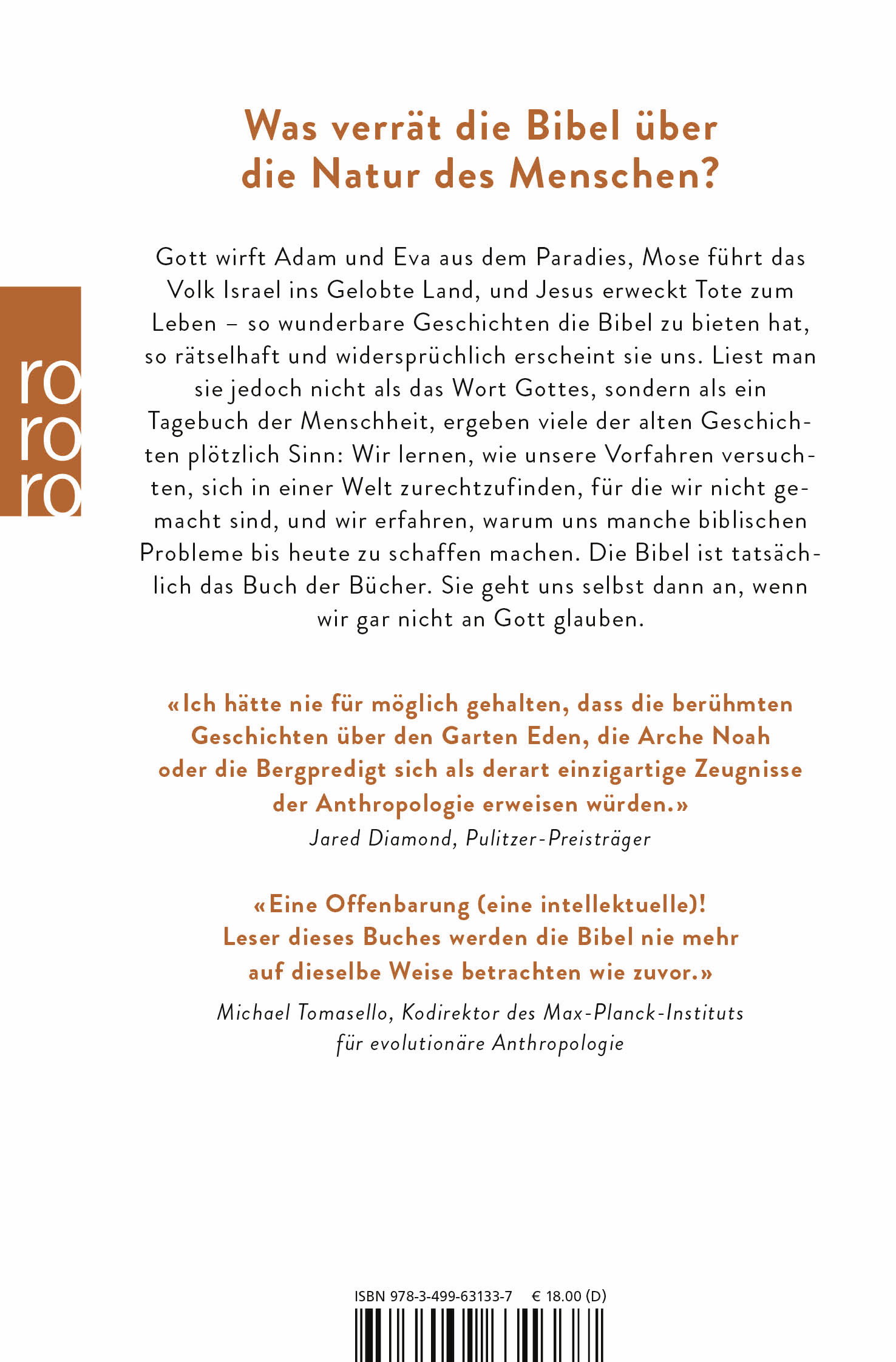 Rückseitencover Das Tagebuch der Menschheit