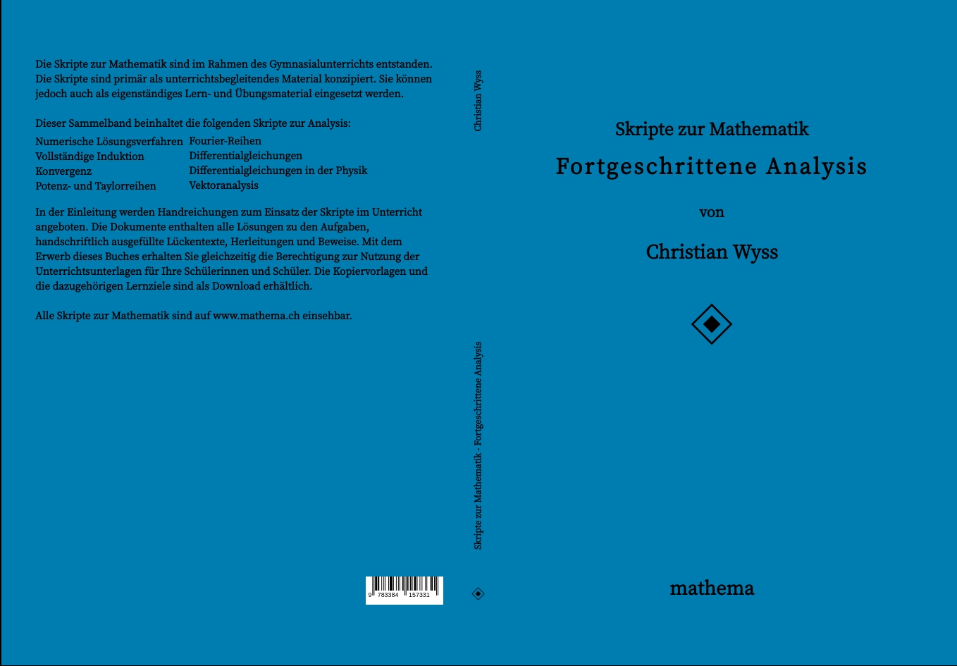 Gesamtes Coverbild Skripte zur Mathematik - Fortgeschrittene Analysis