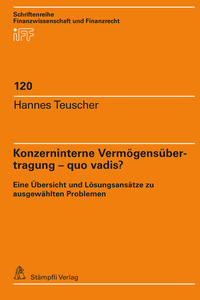 Vorderes Coverbild Konzerninterne Vermögensübertragung – quo vadis?