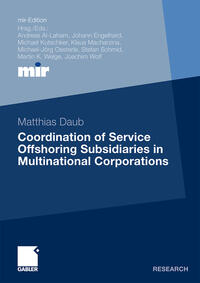 Vorderes Coverbild Coordination of Service Offshoring Subsidiaries in Multinational Corporations