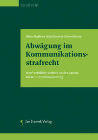 Vorderes Coverbild Abwägungen im Kommunikationsstrafrecht