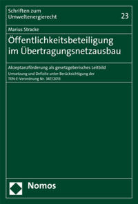 Vorderes Coverbild Öffentlichkeitsbeteiligung im Übertragungsnetzausbau