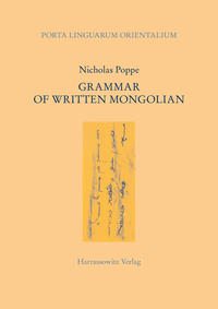 Vorderes Coverbild Grammar of Written Mongolian