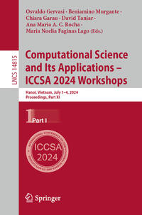 Vorderes Coverbild Computational Science and Its Applications – ICCSA 2024 Workshops