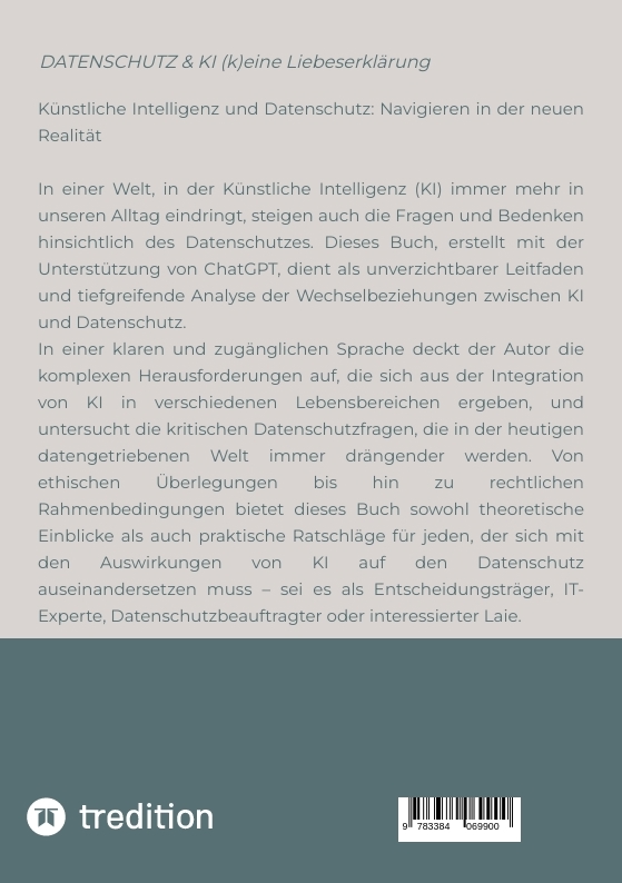 Rückseitencover Datenschutz & KI