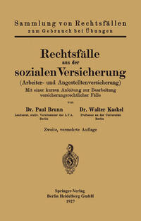 Vorderes Coverbild Rechtsfälle aus der sozialen Versicherung