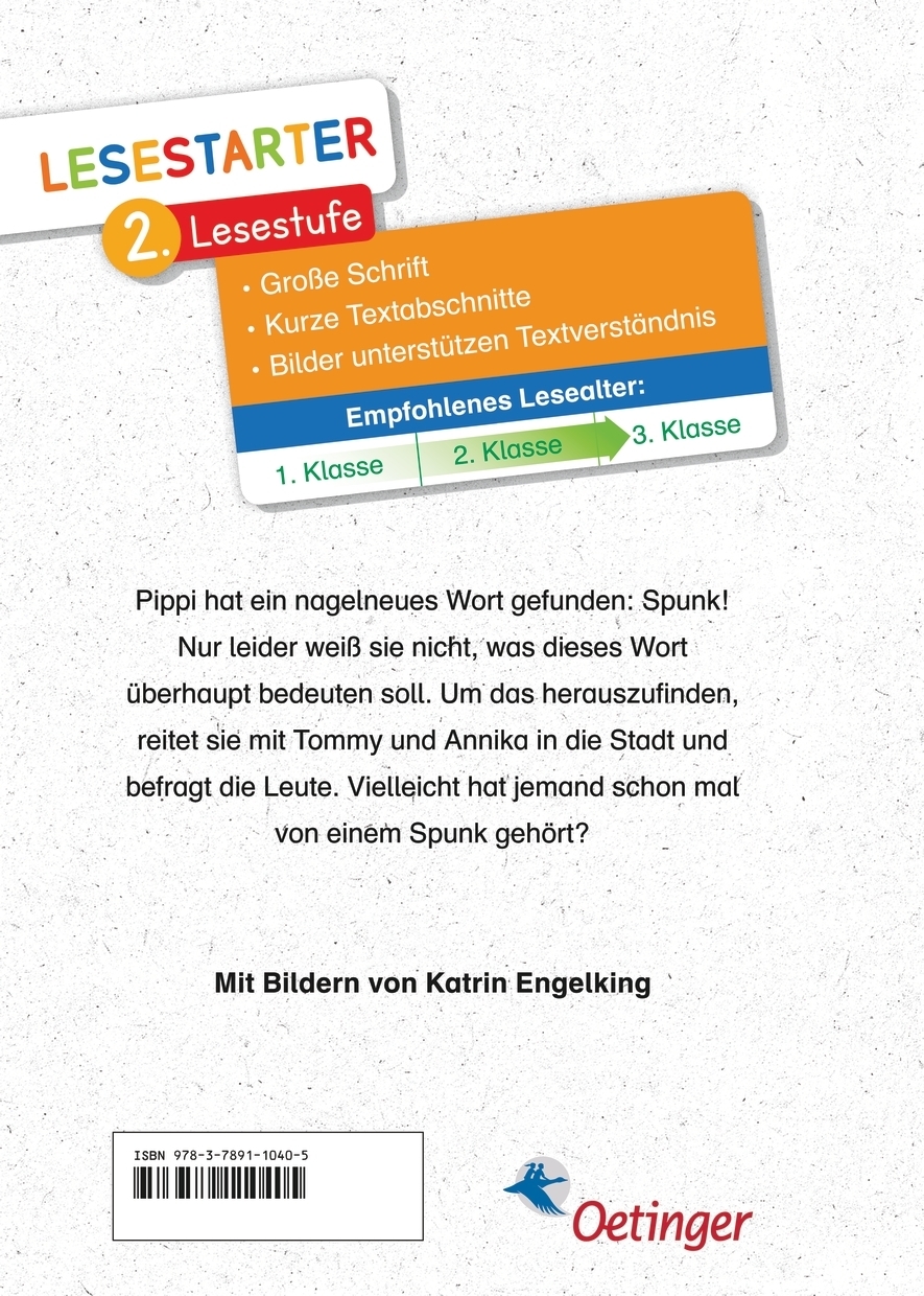 Rückseitencover Pippi findet einen Spunk