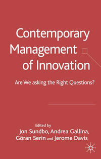 Vorderes Coverbild Contemporary Management of Innovation