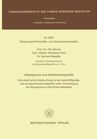 Vorderes Coverbild Altersgrenze und Arbeitsmarktpolitik