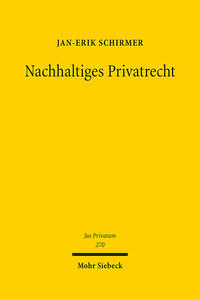Vorderes Coverbild Nachhaltiges Privatrecht