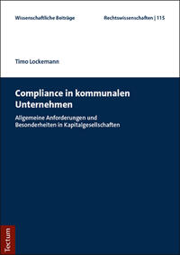 Vorderes Coverbild Compliance in kommunalen Unternehmen