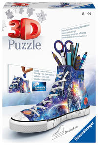 Vorderes Coverbild 3D Puzzle Sneaker Astronauten im Weltall