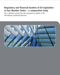 Vorderes Coverbild Regulatory and financial burdens of EU legislation in four Member States - a comparative study