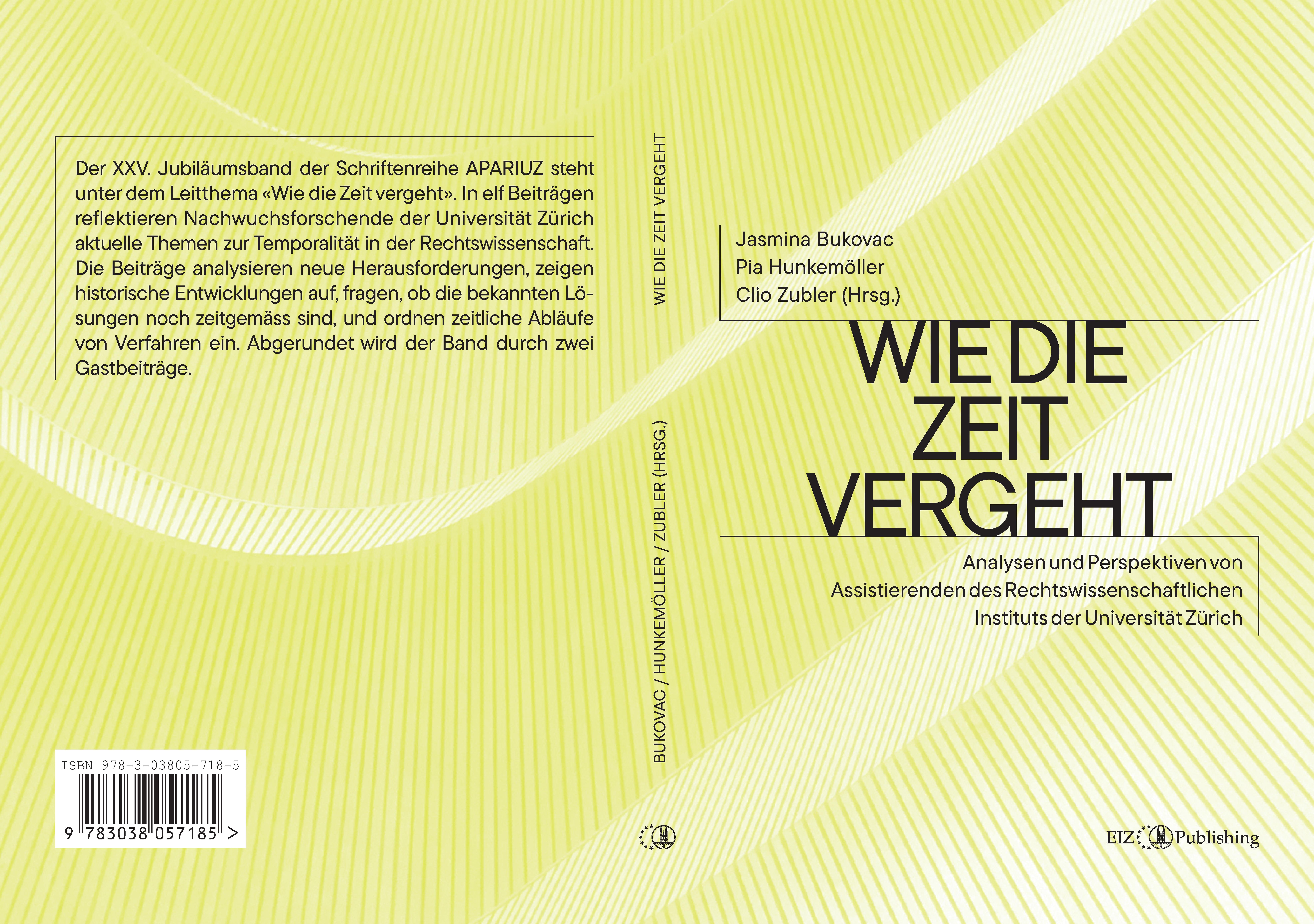 Gesamtes Coverbild Wie die Zeit vergeht – APARIUZ XXV