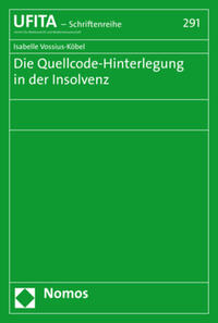 Vorderes Coverbild Die Quellcode-Hinterlegung in der Insolvenz