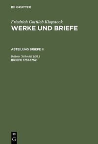Vorderes Coverbild Briefe 1751-1752