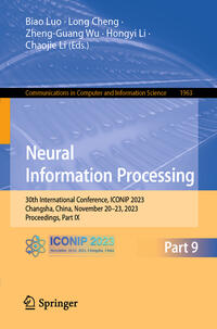Vorderes Coverbild Neural Information Processing