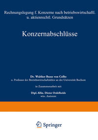 Vorderes Coverbild Konzernabschlüsse