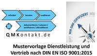 Vorderes Coverbild Musterhandbuch Dienstleistung und Vertrieb nach DIN EN ISO 9001:2015