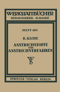 Vorderes Coverbild Anstrichstoffe und Anstrichverfahren