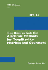 Vorderes Coverbild Algebraic Methods for Toeplitz-like Matrices and Operators