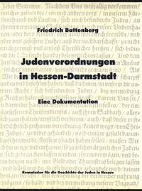 Vorderes Coverbild Judenverordnungen in Hessen-Darmstadt