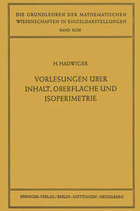 Vorderes Coverbild Vorlesungen Über Inhalt, Oberfläche und Isoperimetrie