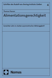 Vorderes Coverbild Alimentationsgerechtigkeit