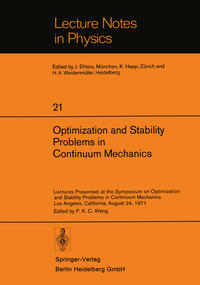 Vorderes Coverbild Optimization and Stability Problems in Continuum Mechanics