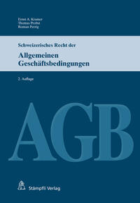 Vorderes Coverbild Schweizerisches Recht der Allgemeinen Geschäftsbedingungen (AGB)