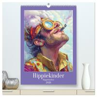 Vorderes Coverbild Hippiekinder - Hippiekultur (hochwertiger Premium Wandkalender 2026 DIN A2 hoch), Kunstdruck in Hochglanz