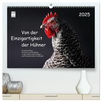 Vorderes Coverbild Von der Einzigartigkeit der Hühner 2025 (hochwertiger Premium Wandkalender 2025 DIN A2 quer), Kunstdruck in Hochglanz