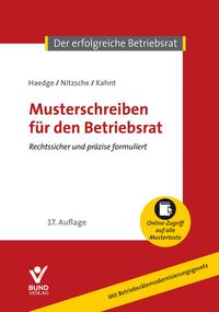 Vorderes Coverbild Musterschreiben für den Betriebsrat