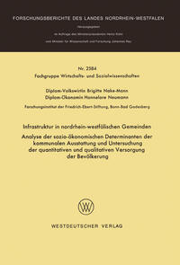 Vorderes Coverbild Infrastruktur in nordrhein-westfälischen Gemeinden