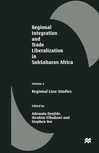 Vorderes Coverbild Regional Integration and Trade Liberalization in SubSaharan Africa