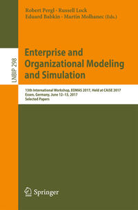 Vorderes Coverbild Enterprise and Organizational Modeling and Simulation