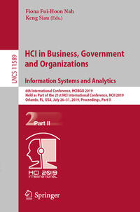 Vorderes Coverbild HCI in Business, Government and Organizations. Information Systems and Analytics