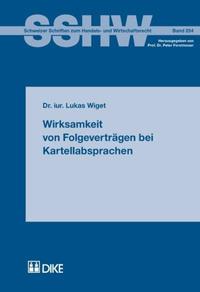 Vorderes Coverbild Wirksamkeit von Folgeverträgen bei Kartellabsprachen
