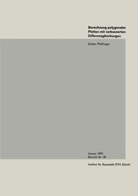Vorderes Coverbild Berechnung polygonaler Platten mit verbesserten Differenzengleichungen
