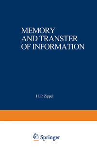Vorderes Coverbild Memory and Transfer of Information