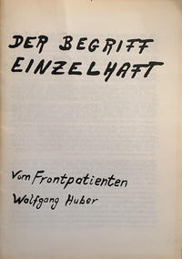 Vorderes Coverbild Der Begriff Einzelhaft