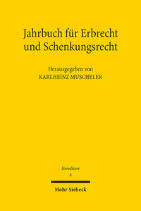 Vorderes Coverbild Jahrbuch für Erbrecht und Schenkungsrecht