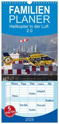 Vorderes Coverbild Familienplaner 2025 - Helikopter in der Luft 2.0 mit 5 Spalten (Wandkalender, 21 x 45 cm) CALVENDO