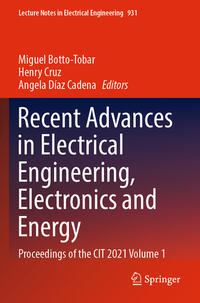 Vorderes Coverbild Recent Advances in Electrical Engineering, Electronics and Energy